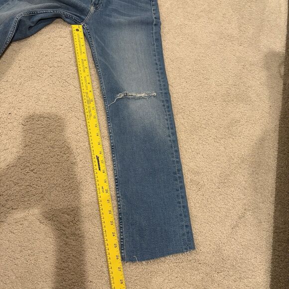NWT MOTHER HIGH WAISTED RIDER ANKLE FRAY JEANS Denim Women SIZE 28 Cotton Modal - Picture 7 of 11